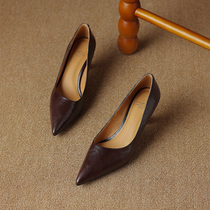 Scarpe con tacco Cymara in pelle