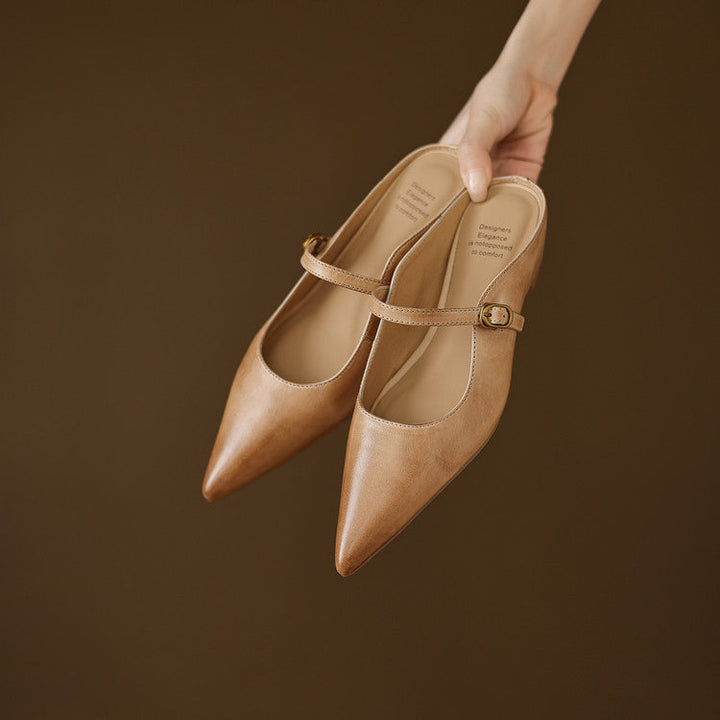 Luna | Mules Mary Jane a Punta