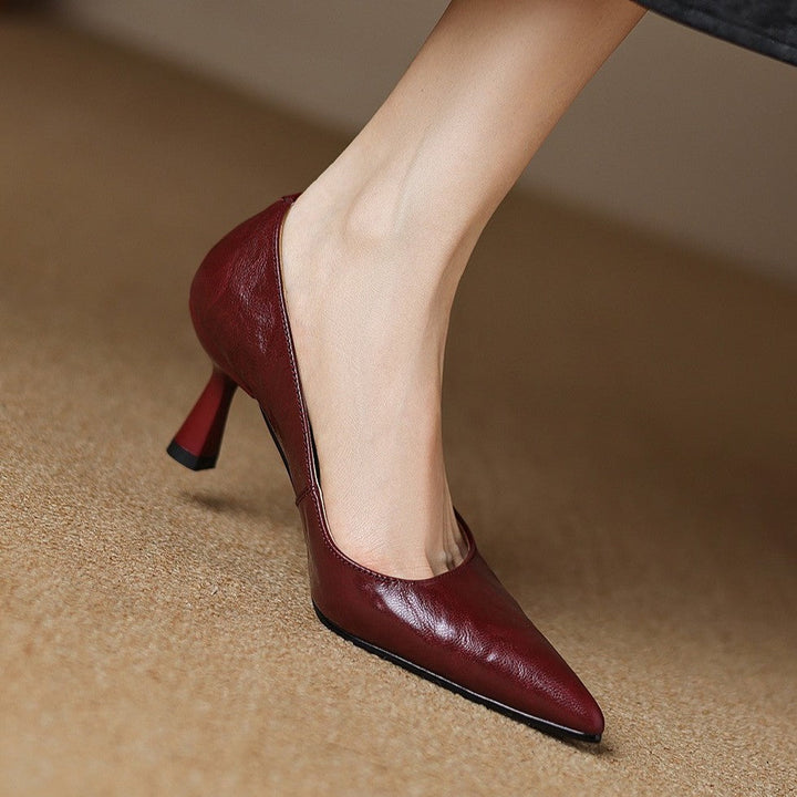 Scarpe con tacco Cymara in pelle