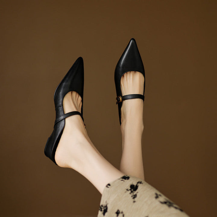 Luna | Mules Mary Jane a Punta