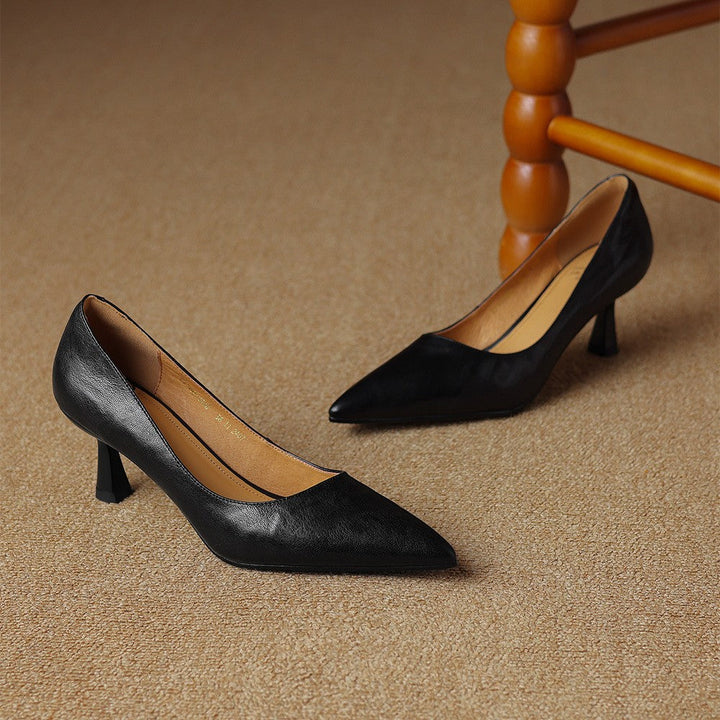 Scarpe con tacco Cymara in pelle
