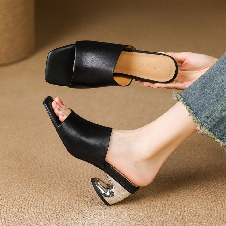 Mules in pelle Virelle Curve
