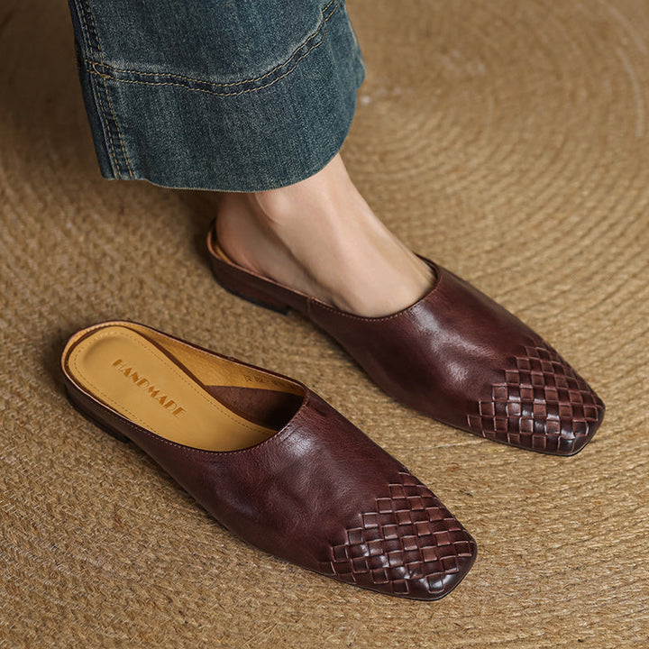 Mule in Vera Pelle Viola