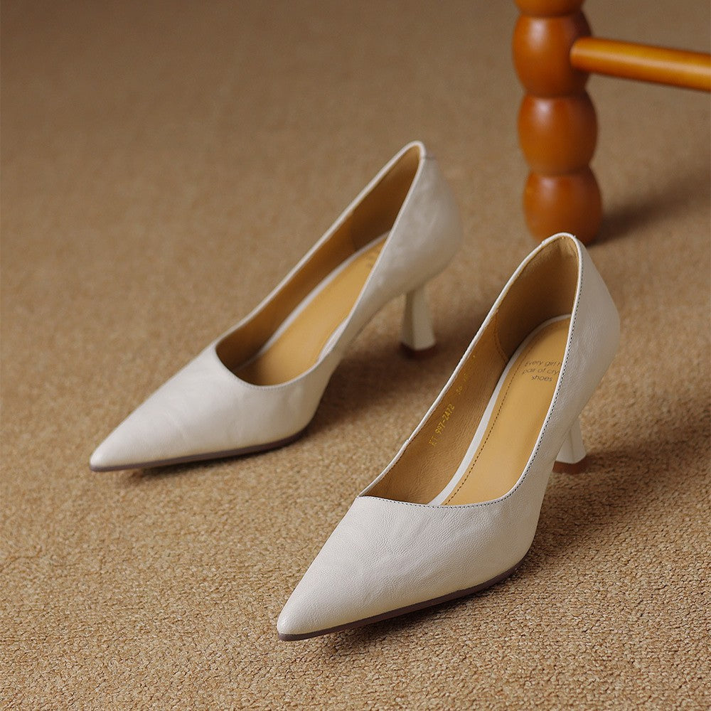 Scarpe con tacco Cymara in pelle