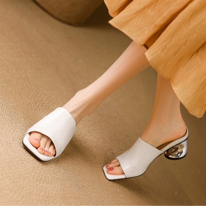 Mules in pelle Virelle Curve