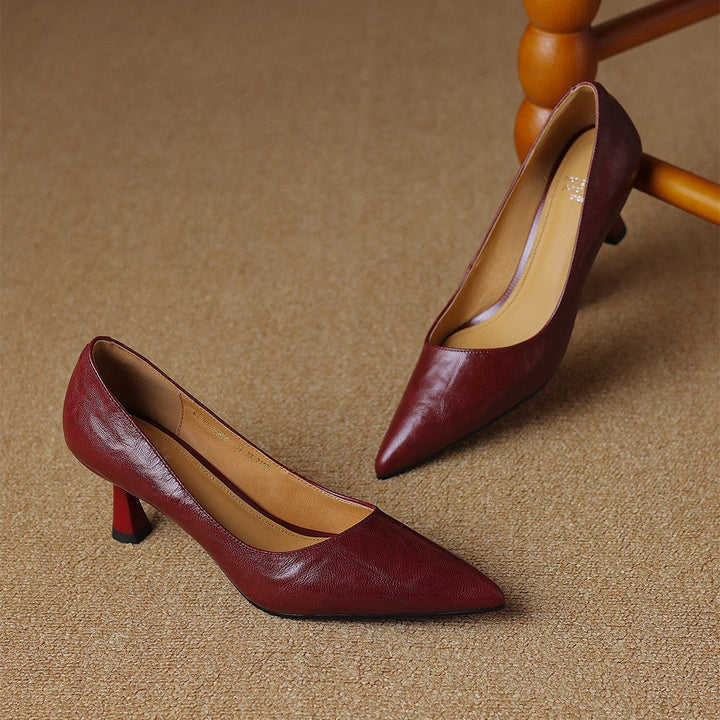 Scarpe con tacco Cymara in pelle