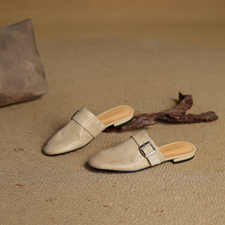 Angela | Mules Intrecciate con Fibbia