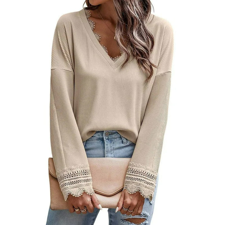 Olivia™ - Maglione lungo con scollo a V elegante