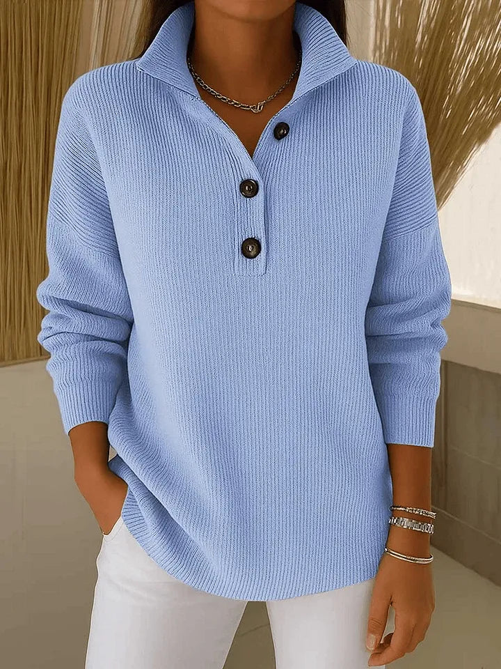 Amalia | Pullover polo a collo a V
