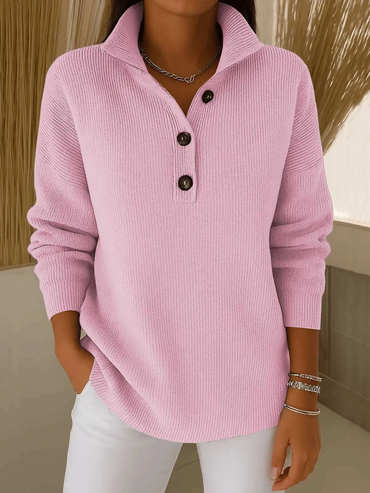Amalia | Pullover polo a collo a V