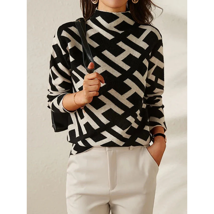Lily™ - Maglione Elegante, Geometrico e Confortevole
