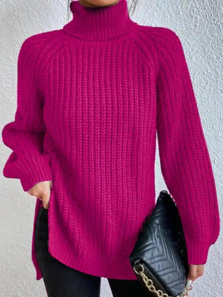 Mia™ - Maglione lungo a collo alto confortevole