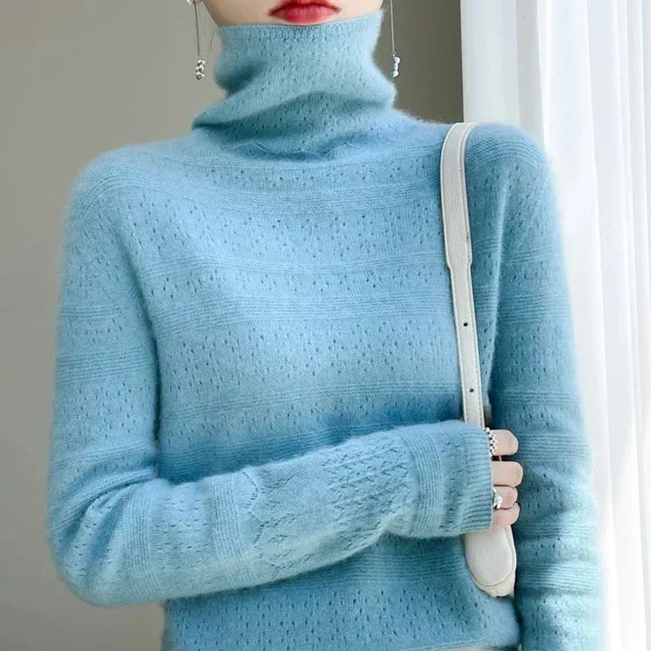 Aria™ - Maglione Collo Alto di Alta Gamma Morbido