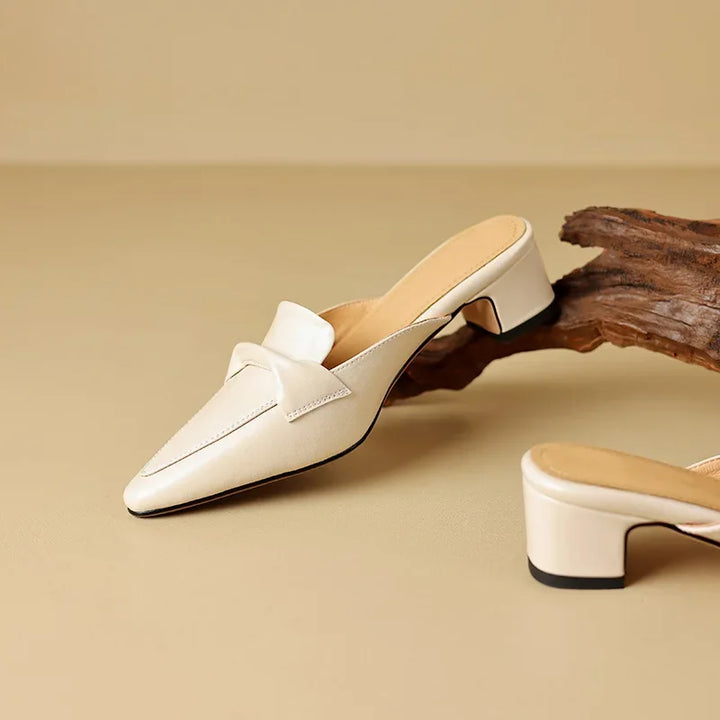Marcella | Mules a Punta con Fiocco