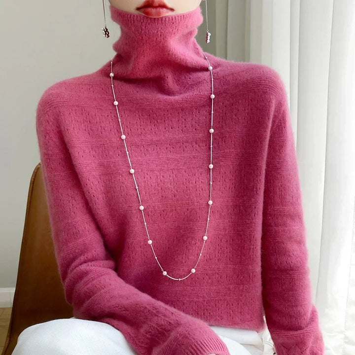 Aria™ - Maglione Collo Alto di Alta Gamma Morbido