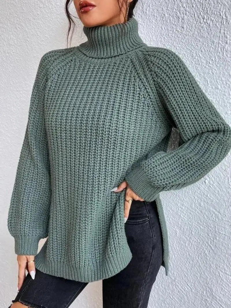 Mia™ - Maglione lungo a collo alto confortevole
