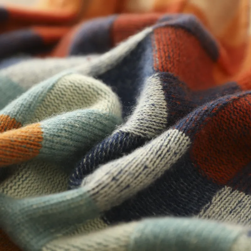 Olivia™ - Maglione a collo alto in patchwork morbido