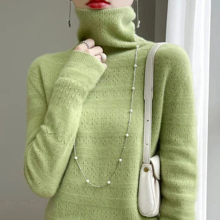 Aria™ - Maglione Collo Alto di Alta Gamma Morbido