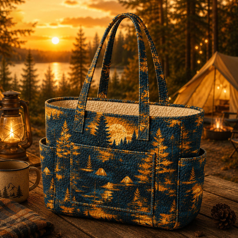 Alice | Sac cabas matelassé au camping sauvage