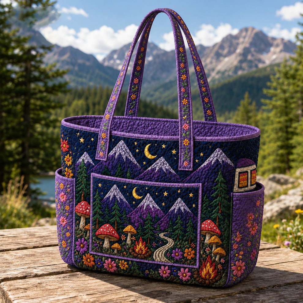 Gabrielle | Sac cabas matelassé à la montagne étoilée