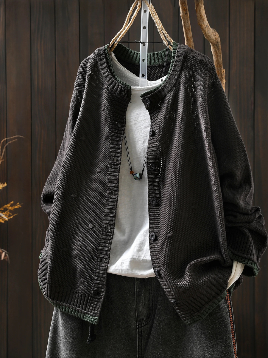 LE ISOLDE | CARDIGAN TESTURIZZATO