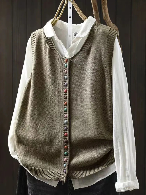 LA ROSALIE | GILET IN TRICOT
