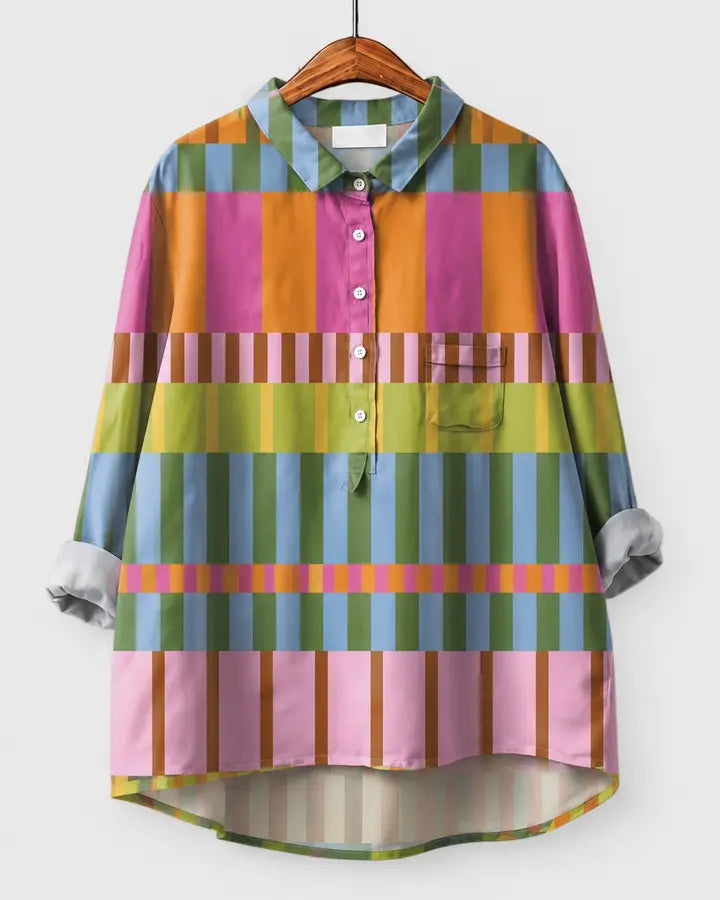 Amber | Blusa artistica fluida