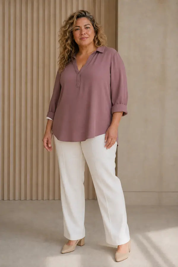 Andrea | Blusa artistica fluida