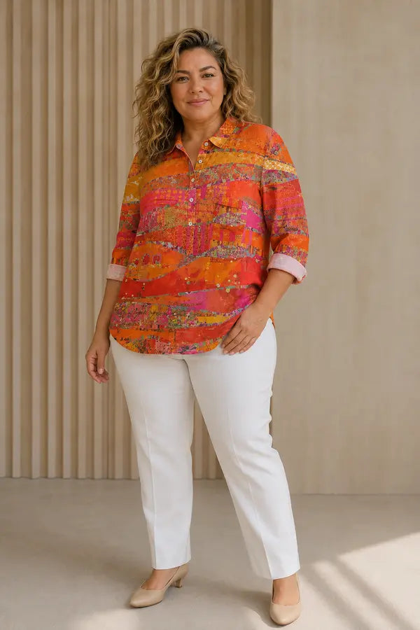 Catherine | Blusa artistica fluida