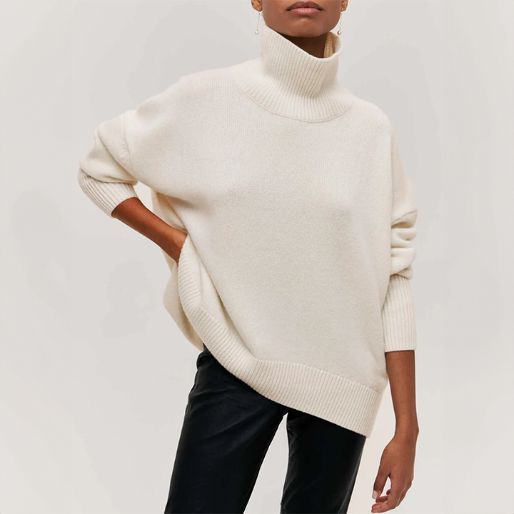 Amelia | Maglione a Collo Alto Elegante