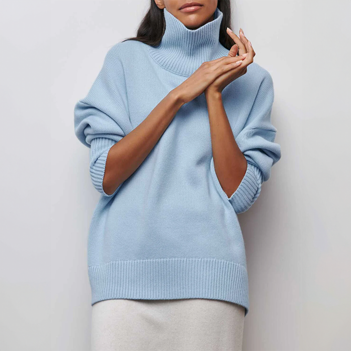 Amelia | Maglione a Collo Alto Elegante