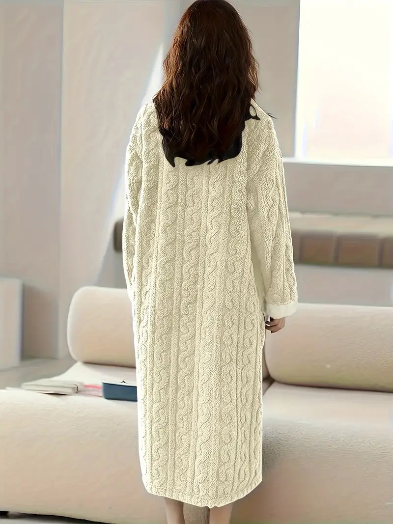 Abigail™ - Vestito Invernale in Pile Morbido Jacquard