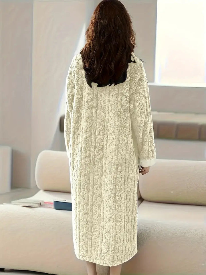 Abigail™ - Vestito Invernale in Pile Morbido Jacquard