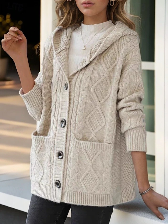 Lina™ - Cardigan Elegante in Maglia Diamante