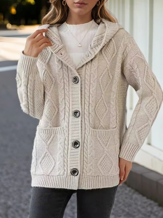 Lina™ - Cardigan Elegante in Maglia Diamante