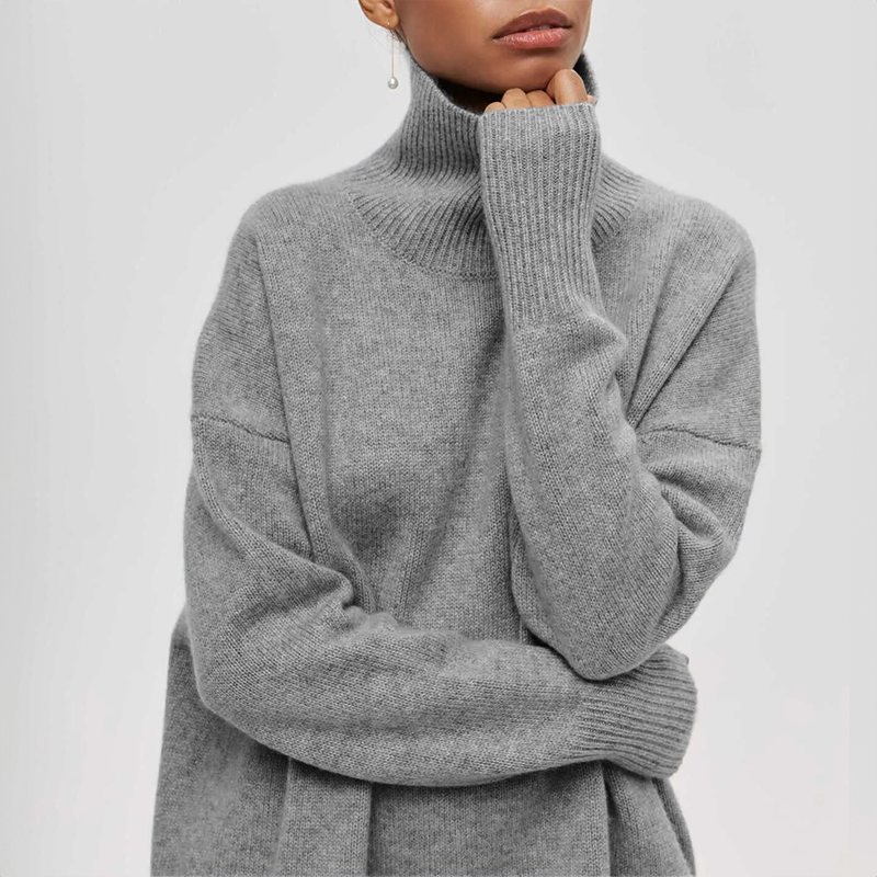 Amelia | Maglione a Collo Alto Elegante