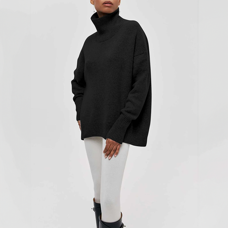 Amelia | Maglione a Collo Alto Elegante