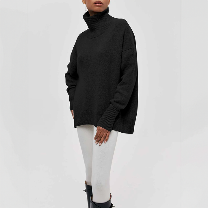 Amelia | Maglione a Collo Alto Elegante