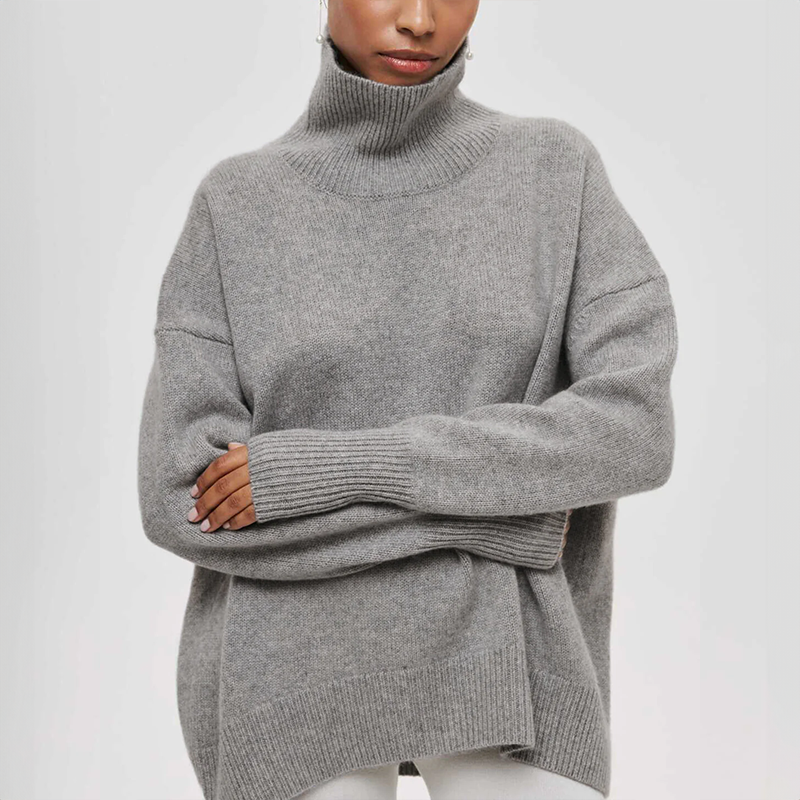 Amelia | Maglione a Collo Alto Elegante