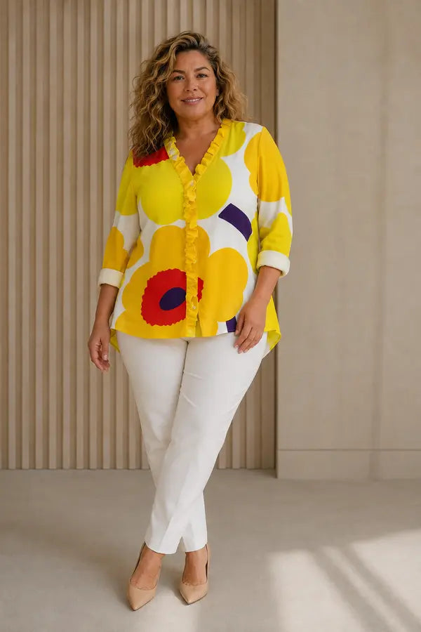 Helena | Blusa artistica fluida