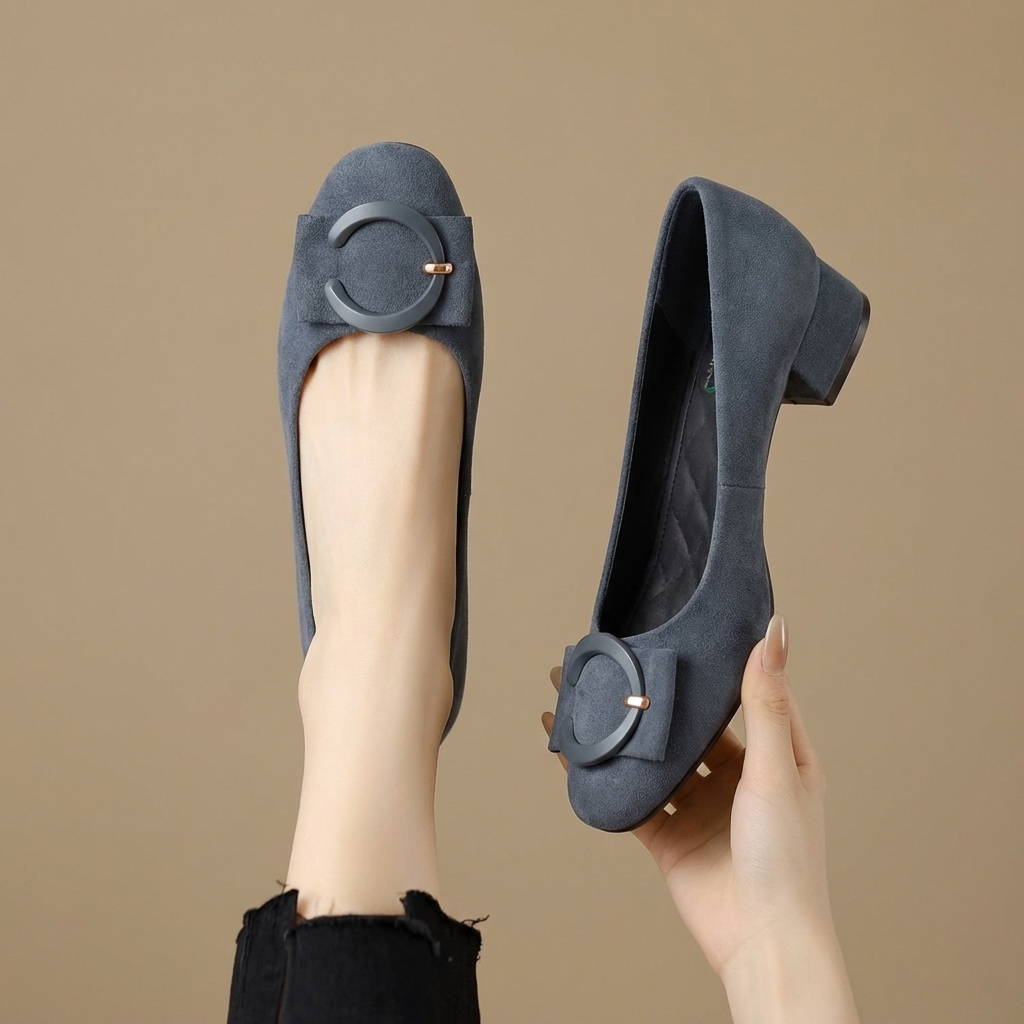 Décolleté in suede Elisé