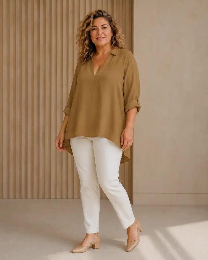 Maria | Blusa artistica fluida
