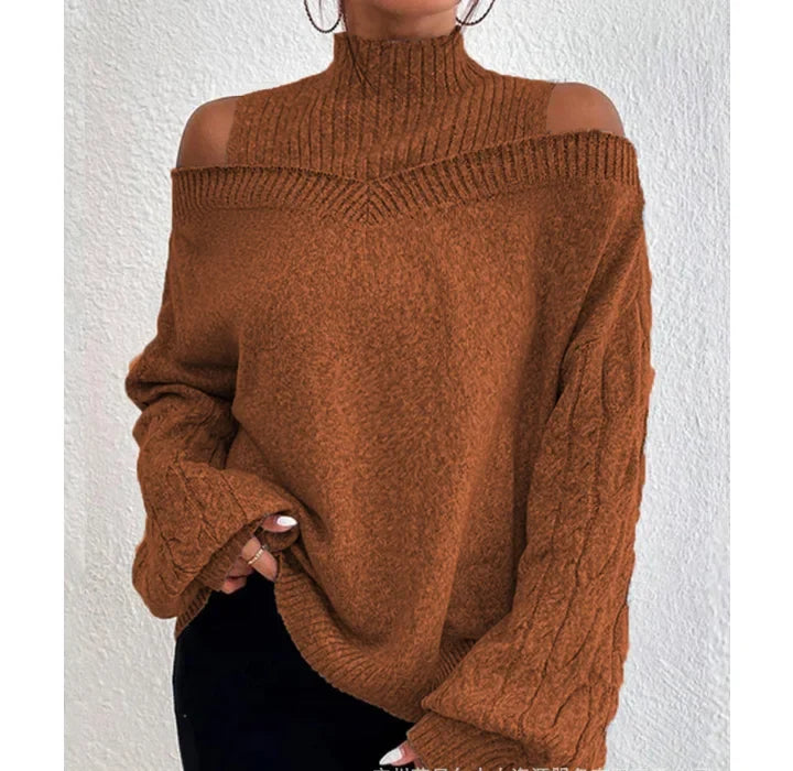 Maribelle | Maglione a collo alto con spalle scoperte