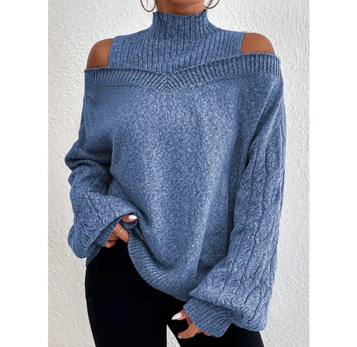 Maribelle | Maglione a collo alto con spalle scoperte