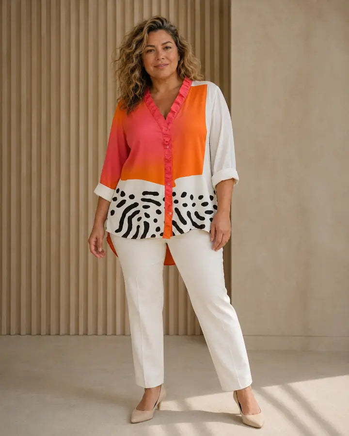 Melinda | Blusa artistica fluida