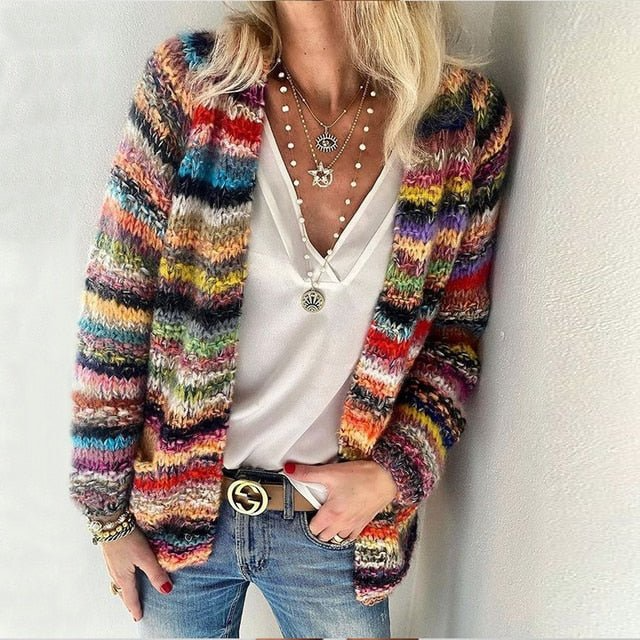 Layla™ - Cardigan super morbido e multicolore