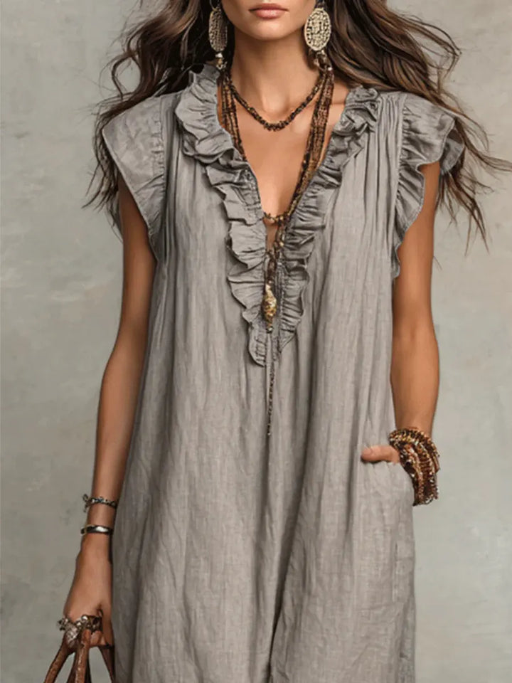 Mia | Abito Bohemien Lungo e Fluido