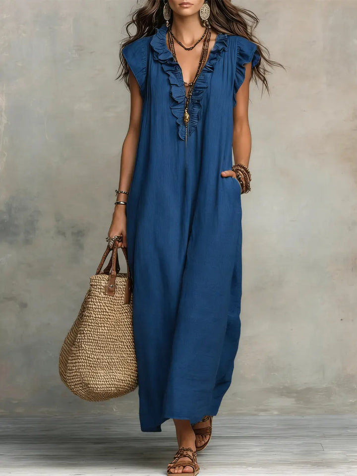 Mia | Abito Bohemien Lungo e Fluido
