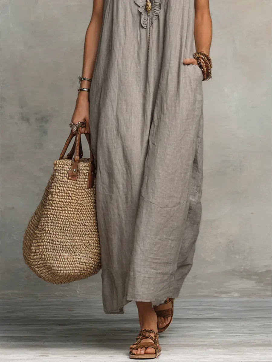 Mia | Abito Bohemien Lungo e Fluido
