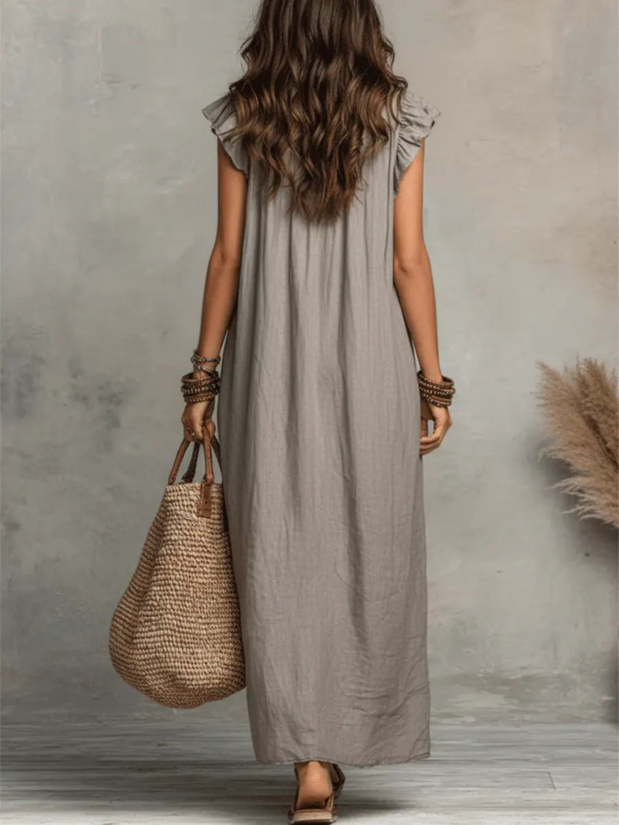 Mia | Abito Bohemien Lungo e Fluido